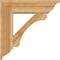 Ekena Millwork Legacy Traditional Rough Sawn Bracket w/ Offset Brace, Western Red Cedar, 8"W x 28"D x 28"H BKT0806X28X28LEC01RWR - alternate 3